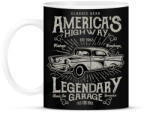 printfashion Klasszikus Amerikai autó - Bögre - Fekete (797582)