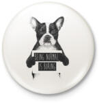 printfashion Being normal is boring - Kitűző, hűtőmágnes - Fehér (3074881)