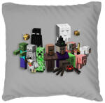 printfashion minecraft mobok - Párnahuzat, Díszpárnahuzat - Szürke (14647058)