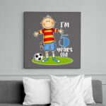 printfashion 5 years old" for boy - Vászonkép - Sötétszürke (13462716)