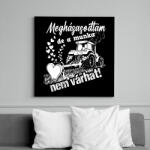 printfashion Megházasodtam de a munka nem várhat - Vászonkép - Fekete (16492485)