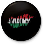 printfashion Magyarország - Kitűző, hűtőmágnes - Fekete (3101180)