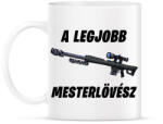 printfashion A legjobb mesterlövész - Fortnite (Fekete) - Bögre - Fehér (1511741)
