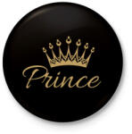 printfashion Prince - Kitűző, hűtőmágnes - Fekete (4449028)
