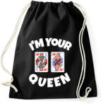 printfashion I'M YOUR QUEEN - Sportzsák, Tornazsák - Fekete (10737499)