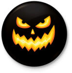 printfashion Halloween tökfej - Kitűző, hűtőmágnes - Fekete (3095373)