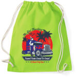 printfashion Kamionos lány - Sportzsák, Tornazsák - Limezöld (201583)