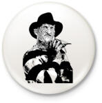 printfashion Freddy_Krueger - Kitűző, hűtőmágnes - Fehér (10440619)