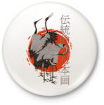 printfashion Japán kultúra - Kitűző, hűtőmágnes - Fehér (7632183)