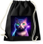 printfashion Galaxy Cat - Sportzsák, Tornazsák - Fekete (14002174)