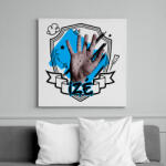 printfashion Izé firka - Vászonkép - Fehér (11789497)