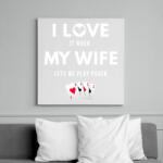 printfashion I LOVE ME WIFE - Vászonkép - Fehér (6628296)