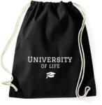 printfashion UNIVERSITY OF LIFE - Sportzsák, Tornazsák - Fekete (253397)