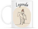 printfashion Legenda - Lovas minta - Bögre - Fehér (6326938)