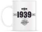 printfashion born-in-1939-(dark&lightgrey) - Bögre - Fehér (790237)