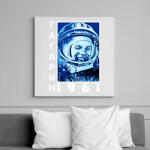 printfashion Gagarin 1961 Cirill - Vászonkép - Fehér (6621744)