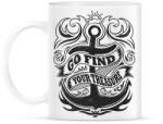 printfashion Keresd a kincsedet - Bögre - Fehér (787325)