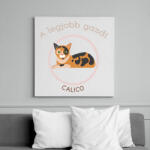 printfashion A legjobb gazdi - Calico - Vászonkép - Fehér (6640751)