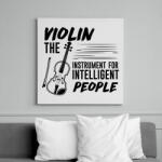 printfashion Intelligens emberek hangszere - Hegedű - Vászonkép - Fehér (7642507)