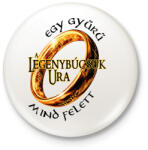 printfashion A Legénybúcsúk Ura, egy gyűrű mind felett! - Kitűző, hűtőmágnes - Fehér (16474650)