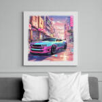 printfashion autó - Vászonkép - Fehér (15151452)