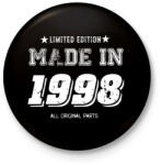 printfashion 1998 - Kitűző, hűtőmágnes - Fekete (4055961)