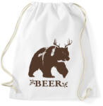 printfashion Beer Medve-szarvas - Sportzsák, Tornazsák - Fehér (4123029)