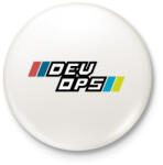printfashion DEVOPS - Kitűző, hűtőmágnes - Fehér (3920137)
