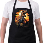 printfashion t-rex - Kötény - Fekete (16160454)