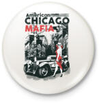 printfashion Amerikai Maffia - Kitűző, hűtőmágnes - Fehér (3073937)