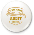 printfashion Audis sofőr - Kitűző, hűtőmágnes - Fehér (4796064)