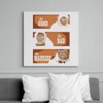 printfashion A jó, a rossz és Maurice - Vászonkép - Fehér (6621623)