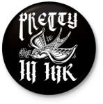 printfashion Pretty in ink - Kitűző, hűtőmágnes - Fekete (12604851)