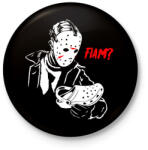 printfashion Jason Voorhees - Kitűző, hűtőmágnes - Fekete (3622007)