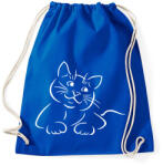 printfashion Macska - Sportzsák, Tornazsák - Bright royal (15101812)