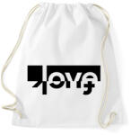 printfashion Love/Fuck - Sportzsák, Tornazsák - Fehér (2796275)