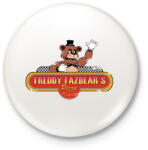 printfashion fnaf logó (kopott) - Kitűző, hűtőmágnes - Fehér (14630015)