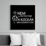 printfashion A kockák kényszerítettek! - Vászonkép - Fekete (6653949)