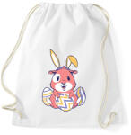 printfashion Tojásvadászat - Sportzsák, Tornazsák - Fehér (2400091)