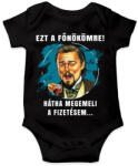 printfashion Ezt a főnökömre! - Baba Body - Fekete (5180617)