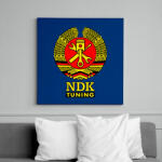 printfashion NDK DDR Műhely Tuning Címer (3 szín) - Vászonkép - Királykék (16194713)