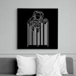 printfashion Asztrokód - Vászonkép - Fekete (6643246)