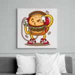 printfashion Hamburger - Vászonkép - Fehér (6637514)