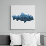 printfashion Hal az erdőben - Vászonkép - Fehér (13321814)