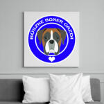 printfashion Büszke gazdi: Boxer - Vászonkép - Fehér (6633981)