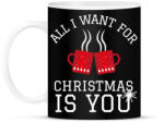 printfashion ALL I WANT FOR CHRISTMAS IS YOU - Bögre - Fekete (9953530)