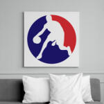 printfashion Basketball Player - Vászonkép - Fehér (6633861)