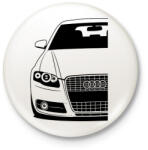 printfashion AUDI A4 - Kitűző, hűtőmágnes - Fehér (16010233)