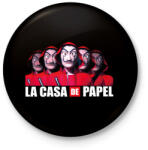 printfashion la casa de papel - A nagy pénzrablás 10 - Kitűző, hűtőmágnes - Fekete (5586989)