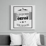 printfashion A legjobb orvos - Vászonkép - Fehér (7225744)